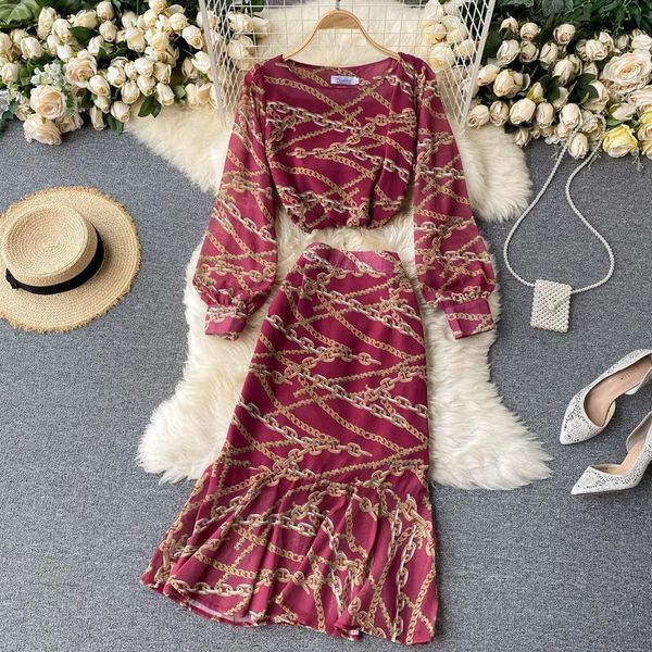 singrain autumn vintage chain womens dresses print set o neck puff sleeve high ruffles skirt fashion streetwear two pieces, White
singrain autumn vintage chain womens dresses print set o neck puff sleeve high ruffles skirt fashion streetwear two pieces, White