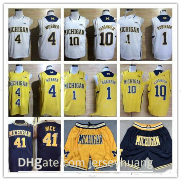 college michigan wolverines basketball jerseys tim hardaway jr 1 glenn robinson iii 3 trey burke chirs webber 41 glen rice mens shorts, Black
college michigan wolverines basketball jerseys tim hardaway jr 1 glenn robinson iii 3 trey burke chirs webber 41 glen rice mens shorts, Black