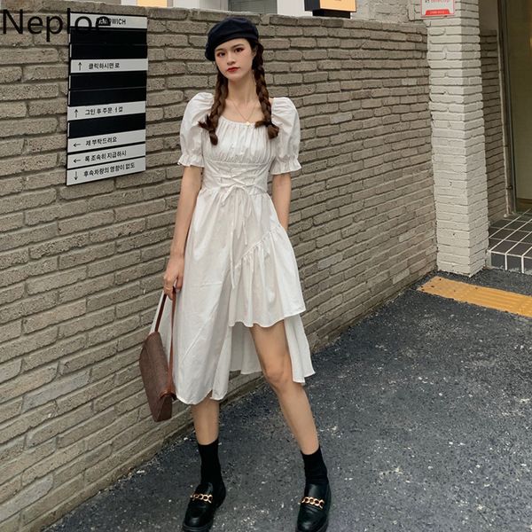 neploe vintage square collar dress summer robe sweet bandage slim irregular vestidos elegant puff short sleeve dresses 210422, Black;gray
neploe vintage square collar dress summer robe sweet bandage slim irregular vestidos elegant puff short sleeve dresses 210422, Black;gray