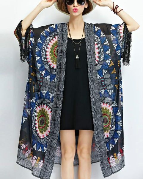 women's blouses & shirts 2021 summer plus size bohe chiffon kimonos women casual loose vintage print lady big fringe beach, White
women's blouses & shirts 2021 summer plus size bohe chiffon kimonos women casual loose vintage print lady big fringe beach, White
