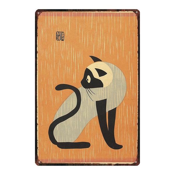 metal painting japanese samurai cat tattoo pet sign animal tin vintage plates for wall art retro home decor 30x20cm du-2396
metal painting japanese samurai cat tattoo pet sign animal tin vintage plates for wall art retro home decor 30x20cm du-2396