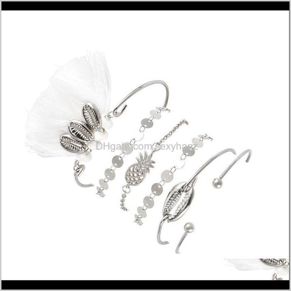 bangle drop delivery 2021 alyxuy fashion jewelry bohemian alloy shell tassel pine bracelets for women girls beach chain bracelet set gift mg, Black
bangle drop delivery 2021 alyxuy fashion jewelry bohemian alloy shell tassel pine bracelets for women girls beach chain bracelet set gift mg, Black