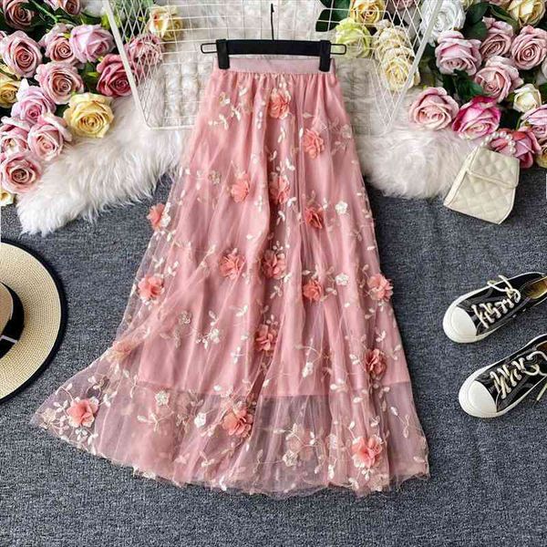 3d flower mesh skirts women sweet gilrs flower lace skirts lady women kawaii party, Black
3d flower mesh skirts women sweet gilrs flower lace skirts lady women kawaii party, Black