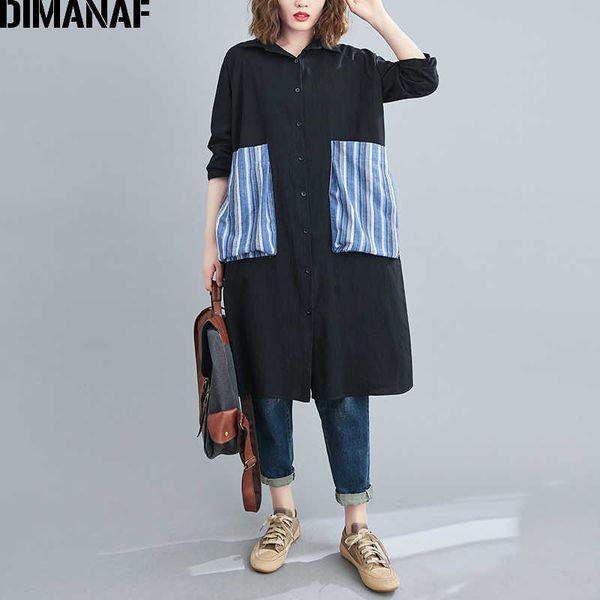 plus size women blouse lady cotton linen loose button cardigan spring long sleeve shirt dress striped pockets 210531, White
plus size women blouse lady cotton linen loose button cardigan spring long sleeve shirt dress striped pockets 210531, White