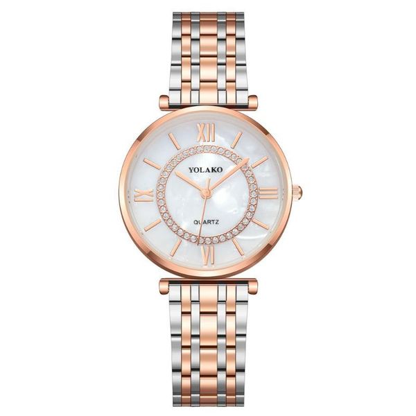 stainless steel quartz wristwatch ladies watch women's watches rose gold clock luxury women wristwatches, Slivery;brown
stainless steel quartz wristwatch ladies watch women's watches rose gold clock luxury women wristwatches, Slivery;brown