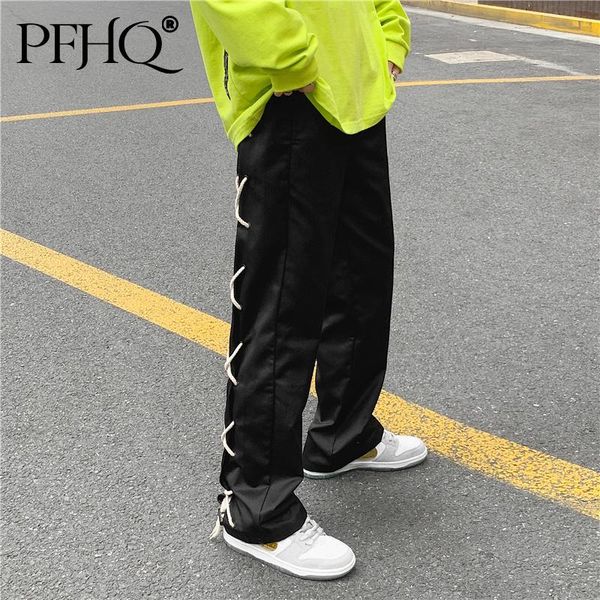 men's pants pfhq men drawstring bandage design black casual 2021 fashion straight trousers streetwear hip hop 21d8787
men's pants pfhq men drawstring bandage design black casual 2021 fashion straight trousers streetwear hip hop 21d8787