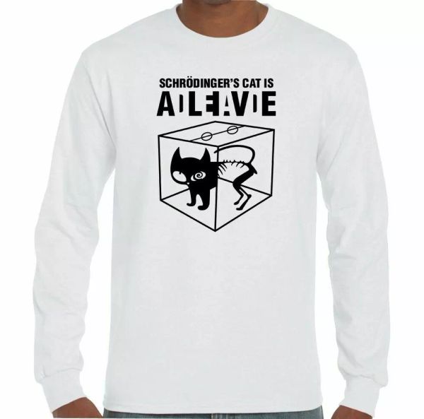 Cup schrodingers cat dead alive Man Funny Sheldon T-Shirt Theory, White;black
Cup schrodingers cat dead alive Man Funny Sheldon T-Shirt Theory, White;black