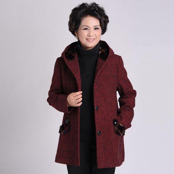 women's wool & blends woman spring plus size dot jacquard hooded single breasted full straight overcoat female winter cardigan warm out, Black
women's wool & blends woman spring plus size dot jacquard hooded single breasted full straight overcoat female winter cardigan warm out, Black