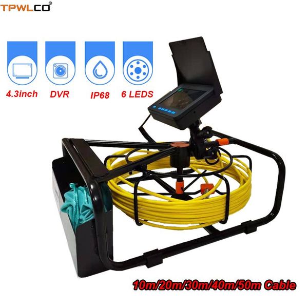 cameras 16gb sd card with dvr 4.3" lcd sewer camera video pipe drain inspection system waterproof 17mm lens 10-50m cable
cameras 16gb sd card with dvr 4.3" lcd sewer camera video pipe drain inspection system waterproof 17mm lens 10-50m cable