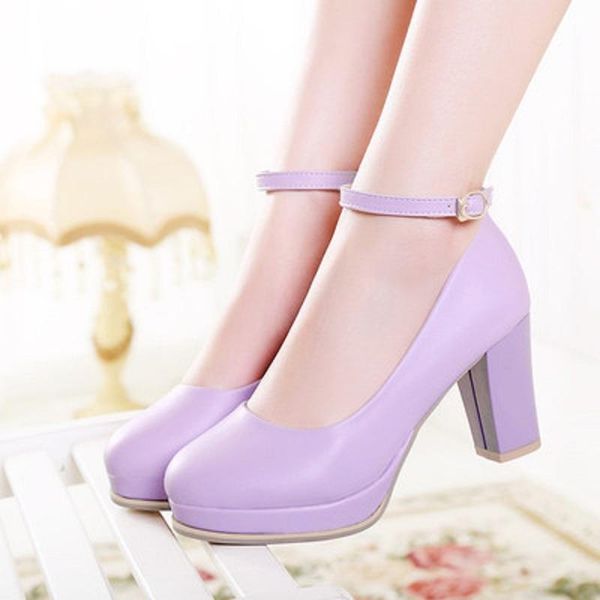 dress shoes japanese cute fashion lolita solid color simple buckle ladies mary jane high heels single spring and autumn ., Black
dress shoes japanese cute fashion lolita solid color simple buckle ladies mary jane high heels single spring and autumn ., Black