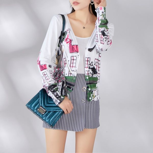 women's jackets ins v collar long sleeves knitted cardigans women girl cat house colorful print sweater shirt korean female top, Black;brown
women's jackets ins v collar long sleeves knitted cardigans women girl cat house colorful print sweater shirt korean female top, Black;brown