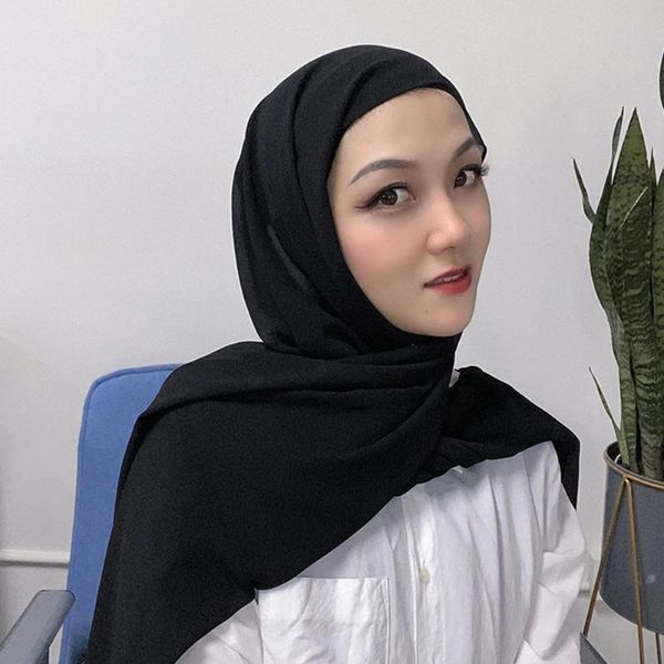 scarves women soft color hijabs long chiffon shawl head scarf underscarf cap with elastic style use, Blue;gray
scarves women soft color hijabs long chiffon shawl head scarf underscarf cap with elastic style use, Blue;gray