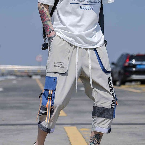 short straight breathable big pocket fashion young hoodie jogger hip male shorts, White;black
short straight breathable big pocket fashion young hoodie jogger hip male shorts, White;black