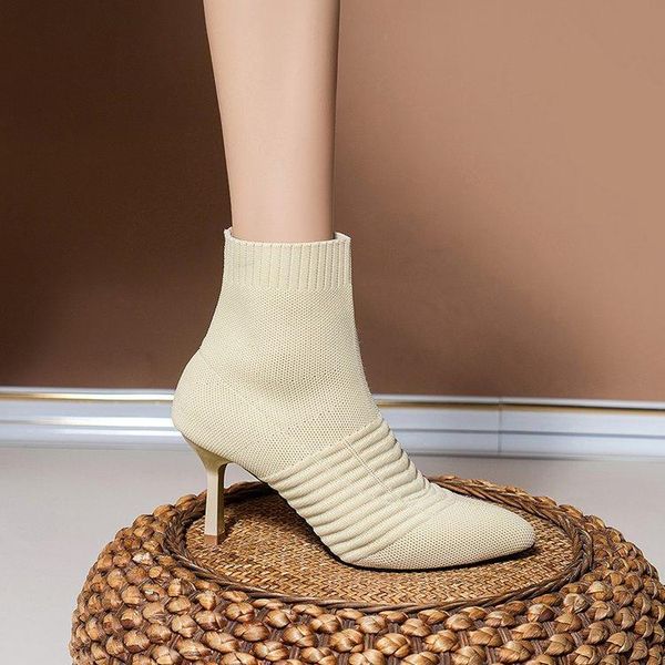 boots sock knitting stretch high heels for women fashion shoes 2021 spring autumn ankle booties female, Black
boots sock knitting stretch high heels for women fashion shoes 2021 spring autumn ankle booties female, Black