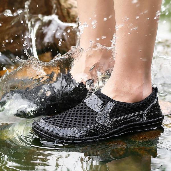 sandals men genuine leather shoes comfortable soft bottom&surface driving lazy sports mesh breathable beanie #38-48, Black
sandals men genuine leather shoes comfortable soft bottom&surface driving lazy sports mesh breathable beanie #38-48, Black