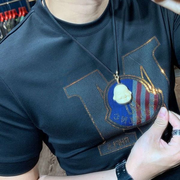 summer 2021 polo shirt printed 0 drill t-shirt men's short trendy slim half sve, White;black
summer 2021 polo shirt printed 0 drill t-shirt men's short trendy slim half sve, White;black