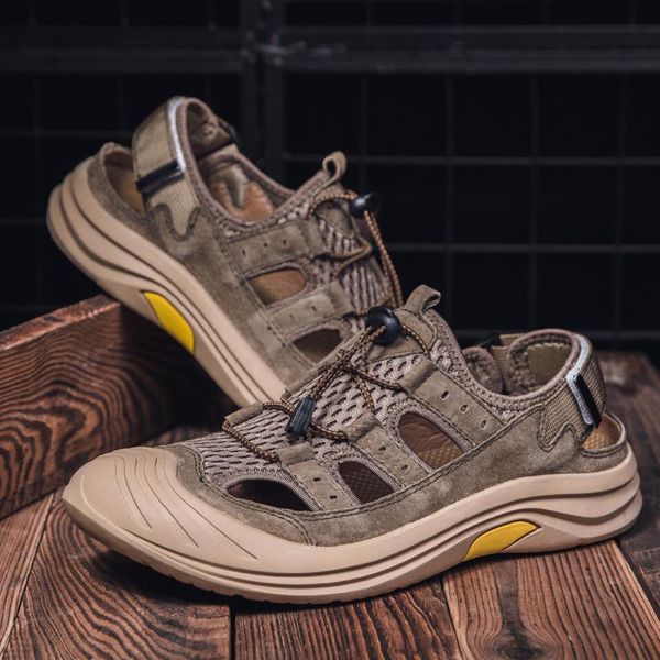 sandals sandalen sandalia playa masculina outdoor 2021 casual man summer fashion cuero deportivas work sandels safety men, Black
sandals sandalen sandalia playa masculina outdoor 2021 casual man summer fashion cuero deportivas work sandels safety men, Black