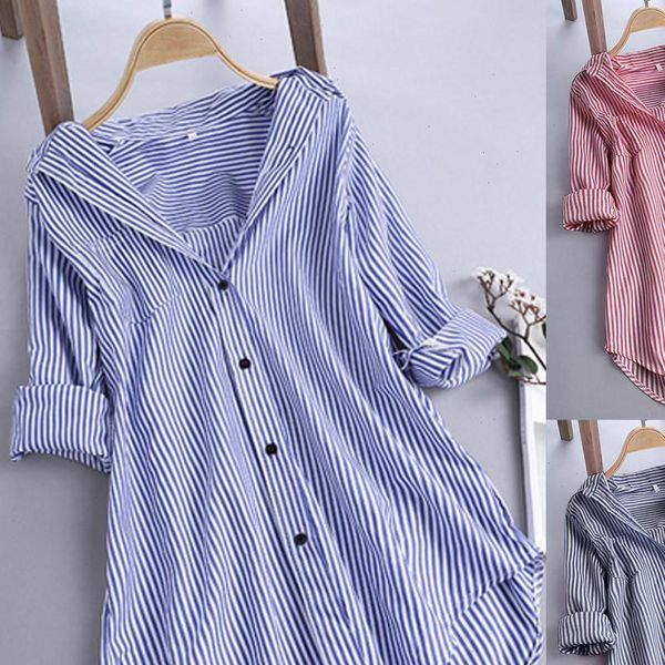 jaycosin women shirts womens and blouses long sleeve woman button up pullover cotton striped plus size tunic blouse, White
jaycosin women shirts womens and blouses long sleeve woman button up pullover cotton striped plus size tunic blouse, White