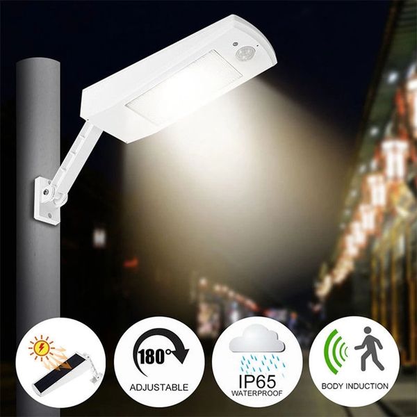 6.8w 48led solar powered waterproof ip65 wireless remote motion sensor street lamp wall light dc4.5v - black white
6.8w 48led solar powered waterproof ip65 wireless remote motion sensor street lamp wall light dc4.5v - black white