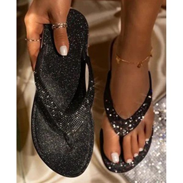 slippers 2021 fashion women's slipper casual rhinestone glitter flat slip on sandals beach summer flip flops, Black
slippers 2021 fashion women's slipper casual rhinestone glitter flat slip on sandals beach summer flip flops, Black