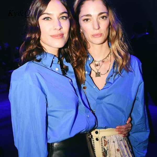 women's blouses & shirts 2021 early spring temperament blue shirt women fashion ladies long sleeve button lapel, White
women's blouses & shirts 2021 early spring temperament blue shirt women fashion ladies long sleeve button lapel, White