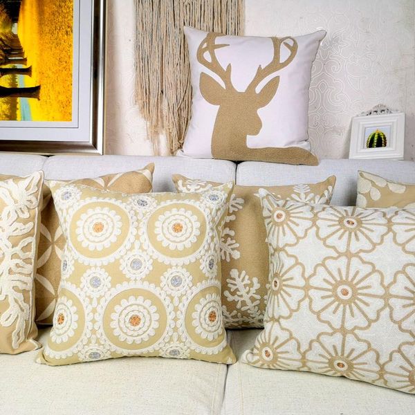 cushion/decorative pillow embroidery beige cushion cover floral christmas snowflake deer case with embroidered for sofa seat home decor 45*4
cushion/decorative pillow embroidery beige cushion cover floral christmas snowflake deer case with embroidered for sofa seat home decor 45*4