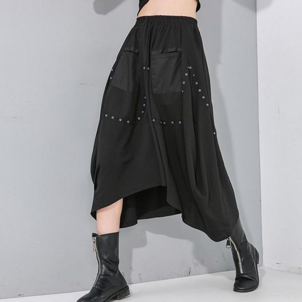 skirts qing mo plus size women spring skirt 2021 black irregular cool female personality bottom zqy2791
skirts qing mo plus size women spring skirt 2021 black irregular cool female personality bottom zqy2791