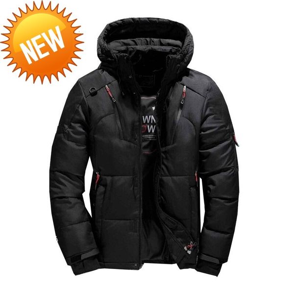 90% white duck thick down jacket men coat snow parkas male warm brand clothing winter outerwear, Black
90% white duck thick down jacket men coat snow parkas male warm brand clothing winter outerwear, Black