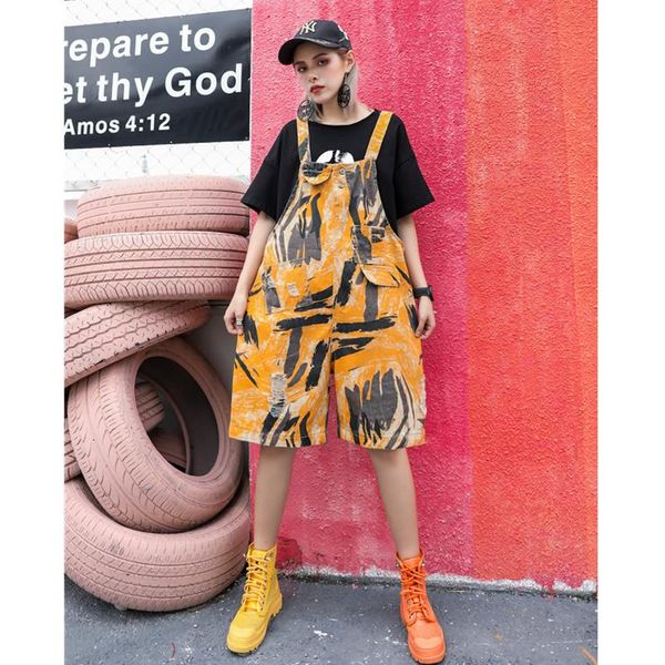 women's denim jumpsuit 2021 summer graffiti wide leg straight slim casual personality siamese overalls shorts girl jumpsuits & rompers, Black;white
women's denim jumpsuit 2021 summer graffiti wide leg straight slim casual personality siamese overalls shorts girl jumpsuits & rompers, Black;white