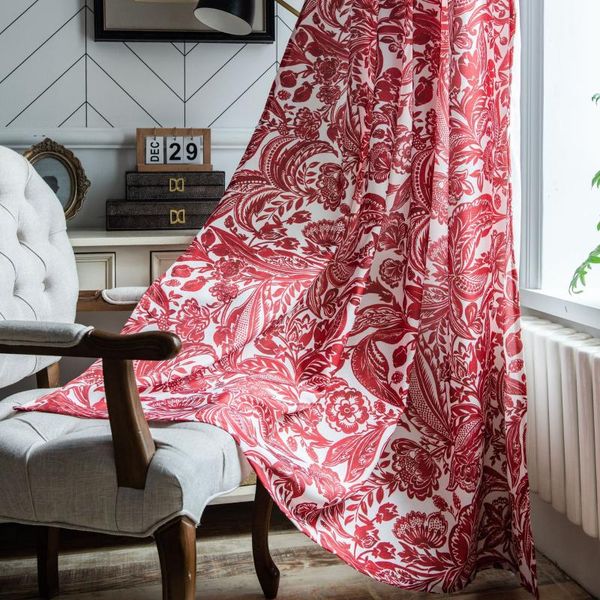 curtain & drapes nordic style red plant pattern cotton linen bedroom bay window for living room decoration modern home decor
curtain & drapes nordic style red plant pattern cotton linen bedroom bay window for living room decoration modern home decor