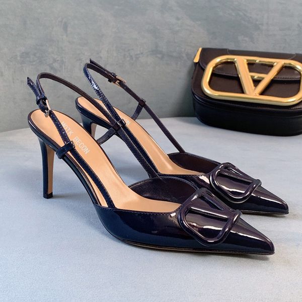 luxury dress shoes summer 2021 pointed thin high s buckle shallow mouth back trip belt middle heel baotou french sandals for women, Black
luxury dress shoes summer 2021 pointed thin high s buckle shallow mouth back trip belt middle heel baotou french sandals for women, Black