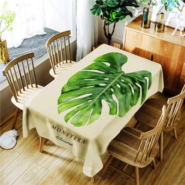 tropical plant leaves monstera printing polyester waterproof tablecloth washable dustproof rectangular table cloth
tropical plant leaves monstera printing polyester waterproof tablecloth washable dustproof rectangular table cloth