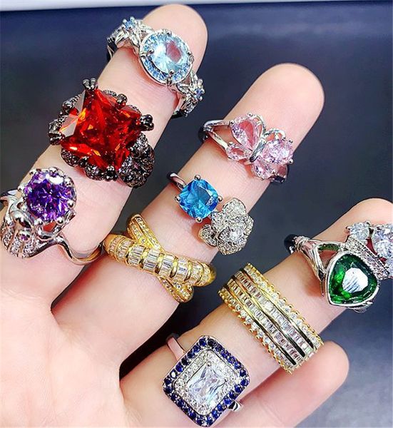 s925 silver stone ring micro inlaid semi-precious colored zirconium rings real gold plated fashion vintage gems female, Golden;silver
s925 silver stone ring micro inlaid semi-precious colored zirconium rings real gold plated fashion vintage gems female, Golden;silver