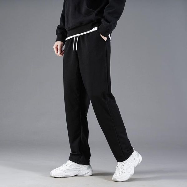 spring and autumn straight sports trousers men's korean casual knitted pure cotton thin loose wide-leg pants, Black
spring and autumn straight sports trousers men's korean casual knitted pure cotton thin loose wide-leg pants, Black