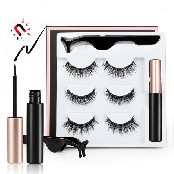 false eyelashes set magnetic eyeliner liquid & fake lashes kit 3 pairs with tweezer makeup tools accessories1
false eyelashes set magnetic eyeliner liquid & fake lashes kit 3 pairs with tweezer makeup tools accessories1
