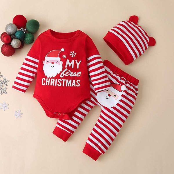 good product baby boy clothes 1th christmas long sleeve rompers striped pants hats infant outfits bebes jogging for kids suits g1023, White
good product baby boy clothes 1th christmas long sleeve rompers striped pants hats infant outfits bebes jogging for kids suits g1023, White