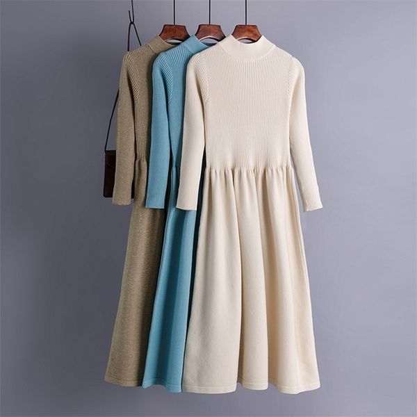 knitted elegant women sweater dress autumn winter thick warm long midi elgant solid office ladies a line es 211122, Black;gray
knitted elegant women sweater dress autumn winter thick warm long midi elgant solid office ladies a line es 211122, Black;gray