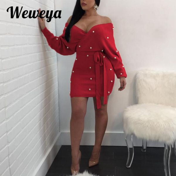 casual dresses weweya pearl party dress deep v neck backless beading woman long sleeve lace up elegant mini vestidos, Black;gray
casual dresses weweya pearl party dress deep v neck backless beading woman long sleeve lace up elegant mini vestidos, Black;gray