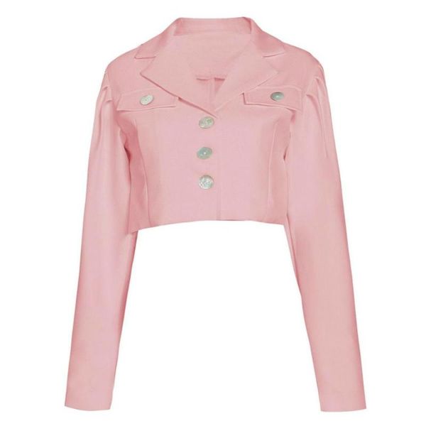 women's suits & blazers spring autumn short blazer solid color single breasted pocket casual office suit female, White;black
women's suits & blazers spring autumn short blazer solid color single breasted pocket casual office suit female, White;black