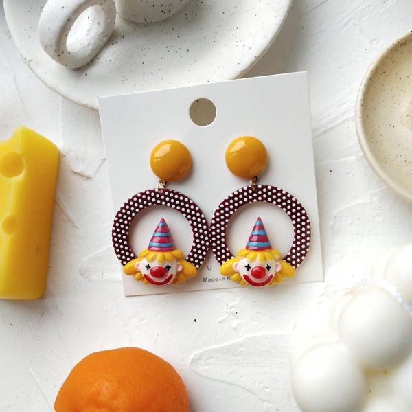 trend earring for women cartoon wave point ring clown cute geometry yellow red ear stud big jewelry gifts the year, Golden;silver
trend earring for women cartoon wave point ring clown cute geometry yellow red ear stud big jewelry gifts the year, Golden;silver