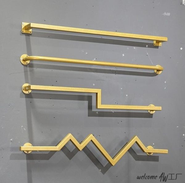 hangers & racks golden wall hanging rack in clothing store front and side men's women's
hangers & racks golden wall hanging rack in clothing store front and side men's women's
