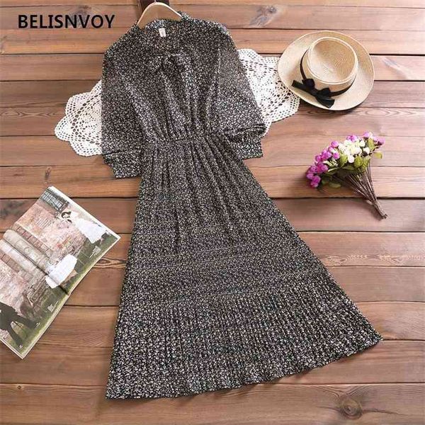 chic bow floral printed dress women spring autumn long sleeve midi vintage pleated chiffon party female vestidos 210520, Black;gray
chic bow floral printed dress women spring autumn long sleeve midi vintage pleated chiffon party female vestidos 210520, Black;gray