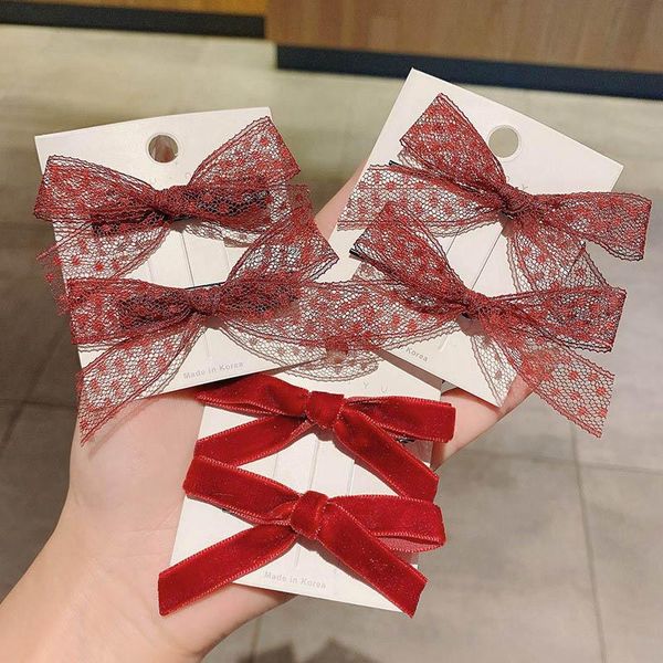 hair accessories oaoleer 2 pcs french retro red lace bow hairpin ins korean girl clip side back head wholesale, Slivery;white
hair accessories oaoleer 2 pcs french retro red lace bow hairpin ins korean girl clip side back head wholesale, Slivery;white