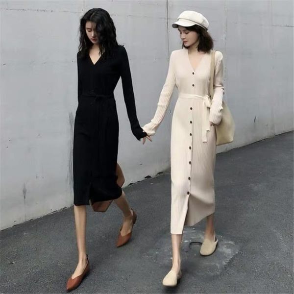 women's sweaters woman sweater dress knitted for women long sleeve dresses autumn winter clothes korean fashion 2021 ropa mujer pph2375, White;black
women's sweaters woman sweater dress knitted for women long sleeve dresses autumn winter clothes korean fashion 2021 ropa mujer pph2375, White;black