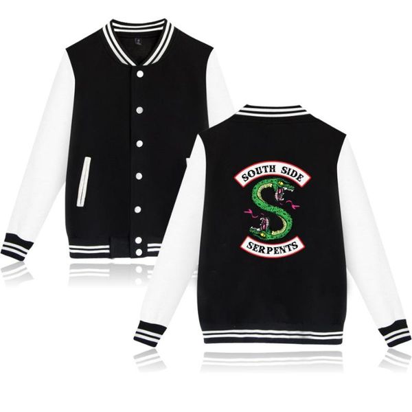 women's jackets men's windbreaker riverdale south side baseball jacket men women snakes sweatshirt hoody streetwear clothes, Black;brown
women's jackets men's windbreaker riverdale south side baseball jacket men women snakes sweatshirt hoody streetwear clothes, Black;brown