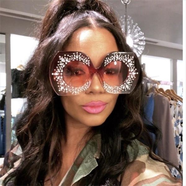Oversized Goggles Rhinestone Large Frame Square Sunglasses Women Designer Shades Fashion Sun Glasses Female Summer Black Eyewear, White;black
Oversized Goggles Rhinestone Large Frame Square Sunglasses Women Designer Shades Fashion Sun Glasses Female Summer Black Eyewear, White;black
