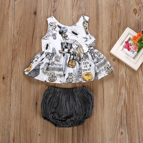born kids baby girls clothes set 2021 halloween sleeveless backless shorts girl clothing cotton cute outfits 2pcs sets, White
born kids baby girls clothes set 2021 halloween sleeveless backless shorts girl clothing cotton cute outfits 2pcs sets, White