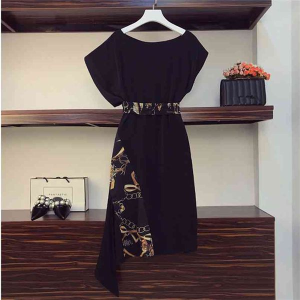 vintage printted chiffon mid dress women summer batwing sleeve o-neck elastic belt loose irregular ol 210602, White
vintage printted chiffon mid dress women summer batwing sleeve o-neck elastic belt loose irregular ol 210602, White