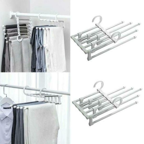 hangers & racks 5in1 multi-layer clothes pants trouser hanger rack wardrobe organize space saver
hangers & racks 5in1 multi-layer clothes pants trouser hanger rack wardrobe organize space saver