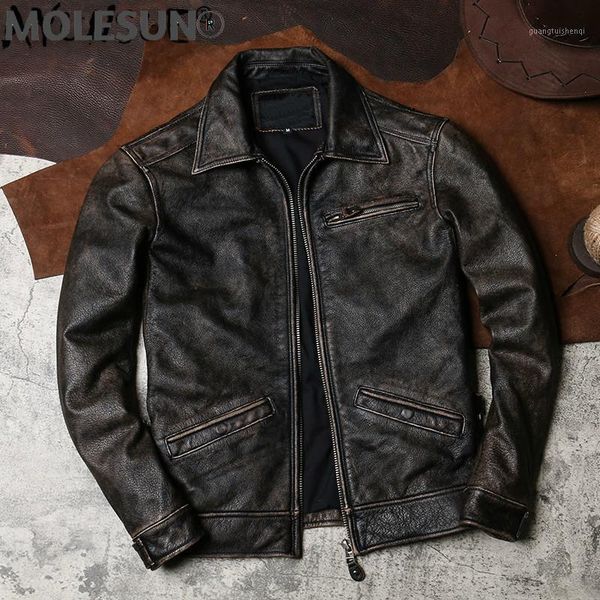 men's leather & faux akoosun vintage 100% real cow jacket men spring autumn motorcycle genuine coat 2021 w-1930 kj4973, Black
men's leather & faux akoosun vintage 100% real cow jacket men spring autumn motorcycle genuine coat 2021 w-1930 kj4973, Black
